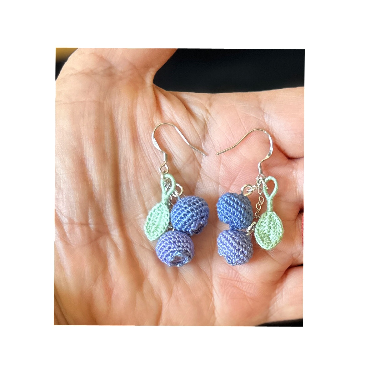 Handmade micro Crochet Earring Collection- Cute Fruit & Nature Dangle Jewelry