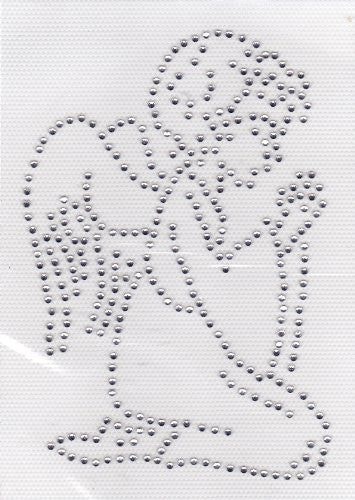 Angel Iron On Hot Fix Rhinestone Transfer