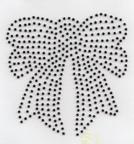 Bow Iron On Hot Fix Transfer Rhinestone