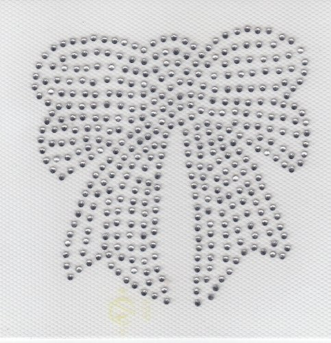 Bow Iron On Hot Fix Transfer Rhinestone
