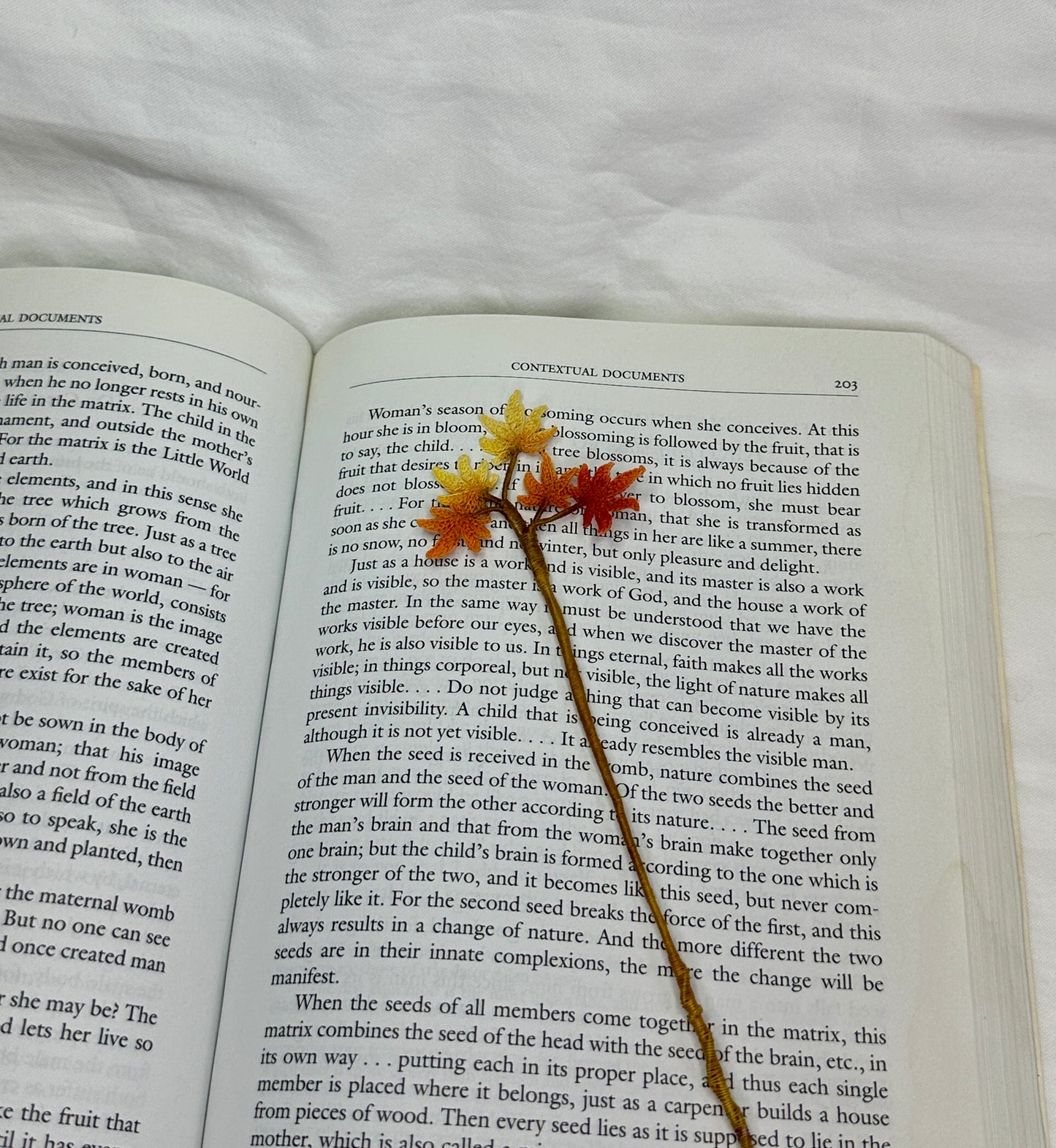 Micro Crochet Maple Leaf Bookmark | Handmade Fall Reading Gift | Autumn Leaf Bookmark | Delicate Lace Crochet Art