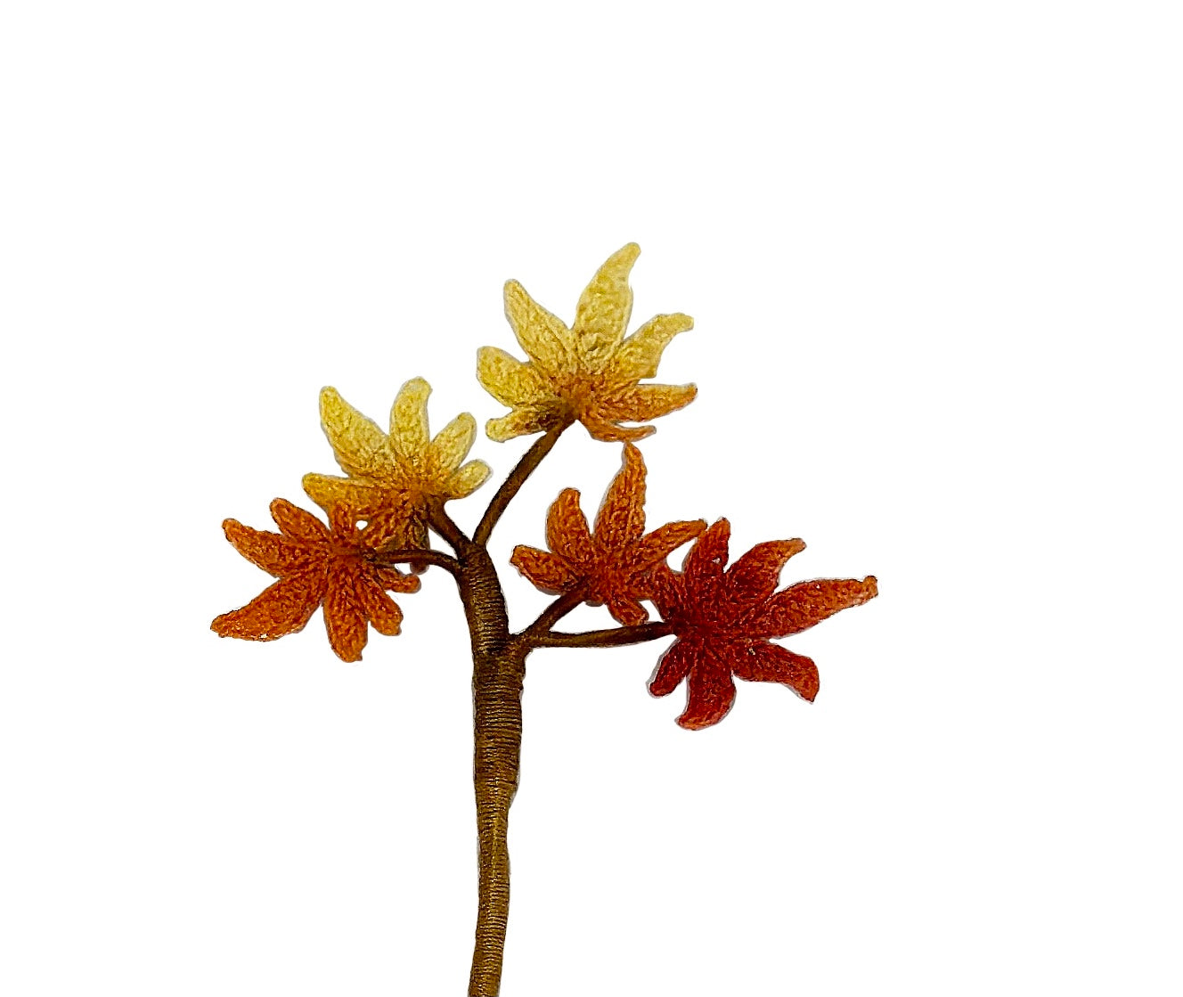 Micro Crochet Maple Leaf Bookmark | Handmade Fall Reading Gift | Autumn Leaf Bookmark | Delicate Lace Crochet Art