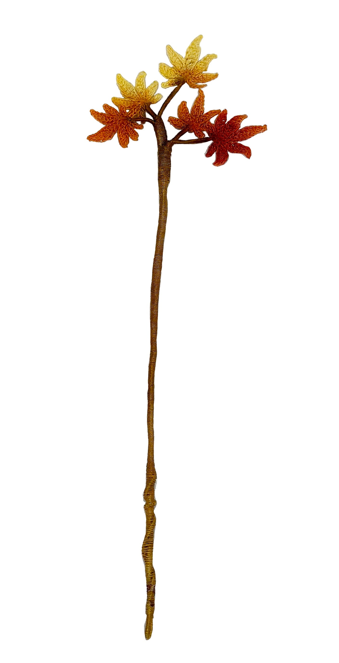 Micro Crochet Maple Leaf Bookmark | Handmade Fall Reading Gift | Autumn Leaf Bookmark | Delicate Lace Crochet Art