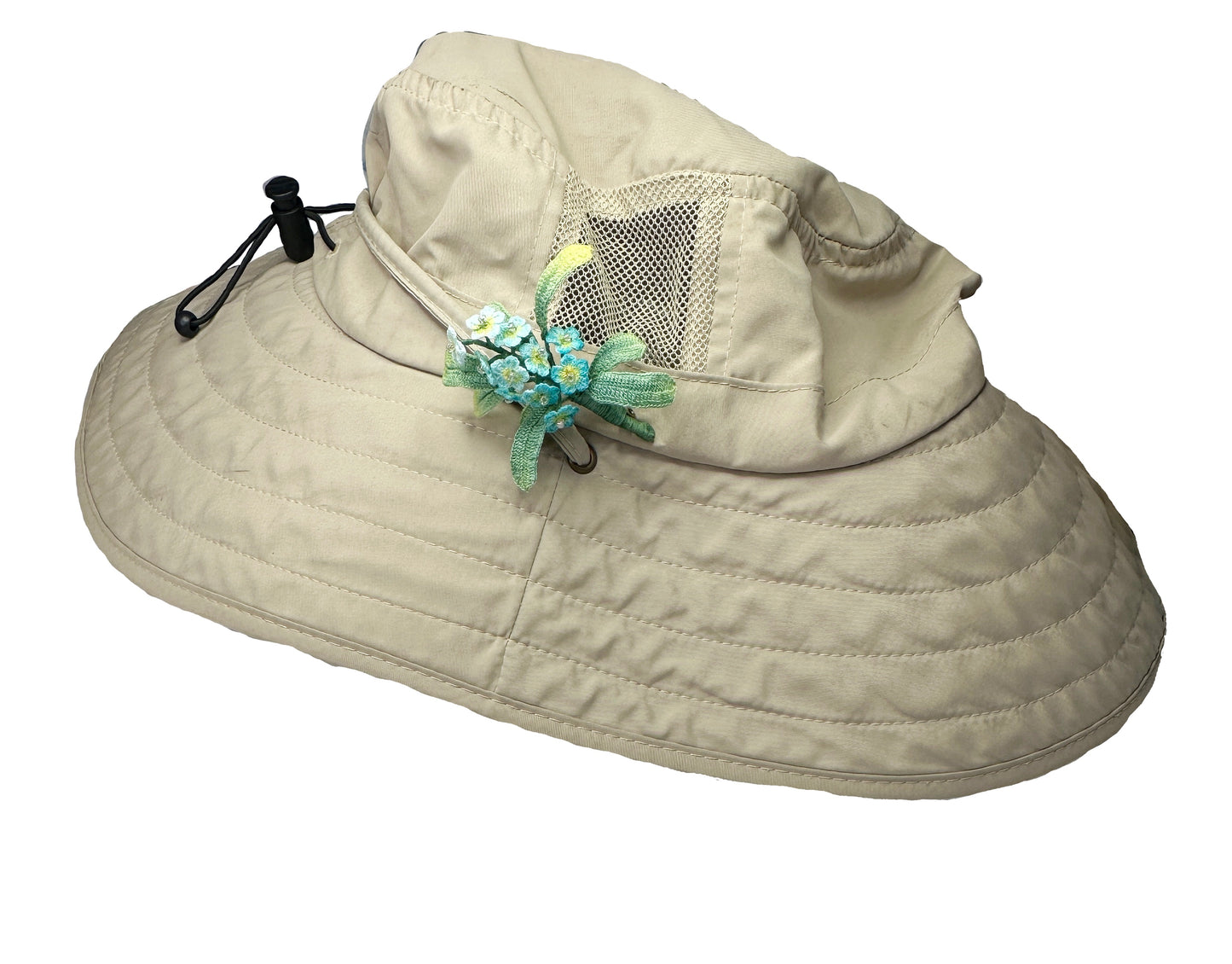 Crochet Forget-Me-Not Brooch | Handmade Blue Flower Pin | Micro Crochet Floral Accessory | Romantic Gift for Her | Botanical Jewelry