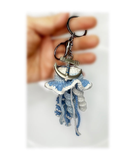 Adorable Crochet Jellyfish – Keychain & Bag Charm