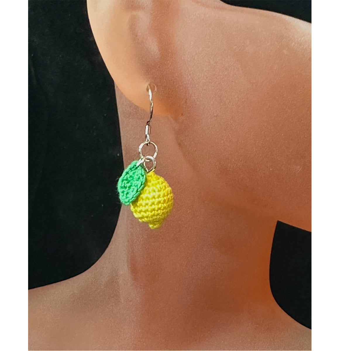 Handmade micro Crochet Earring Collection- Cute Fruit & Nature Dangle Jewelry