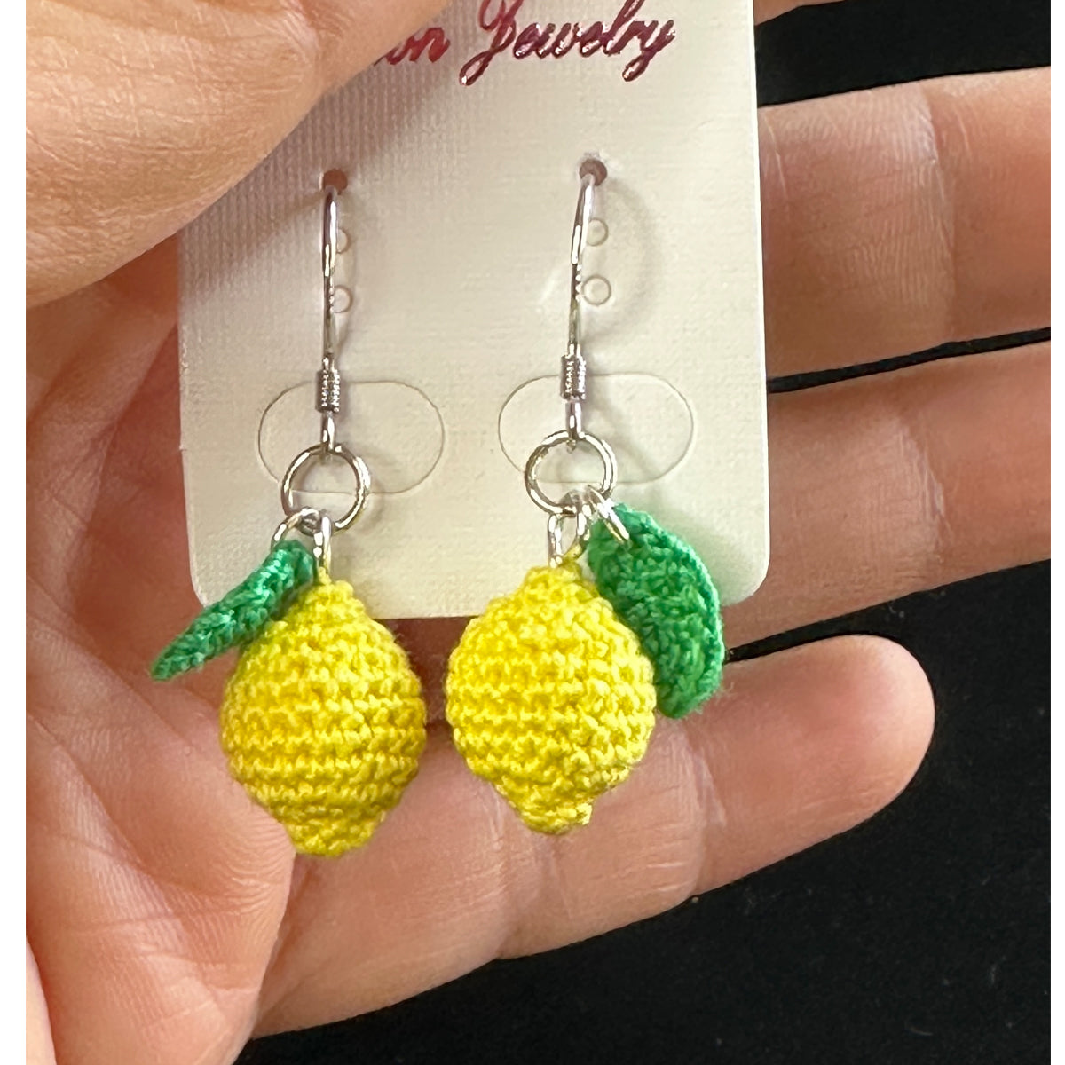 Handmade micro Crochet Earring Collection- Cute Fruit & Nature Dangle Jewelry