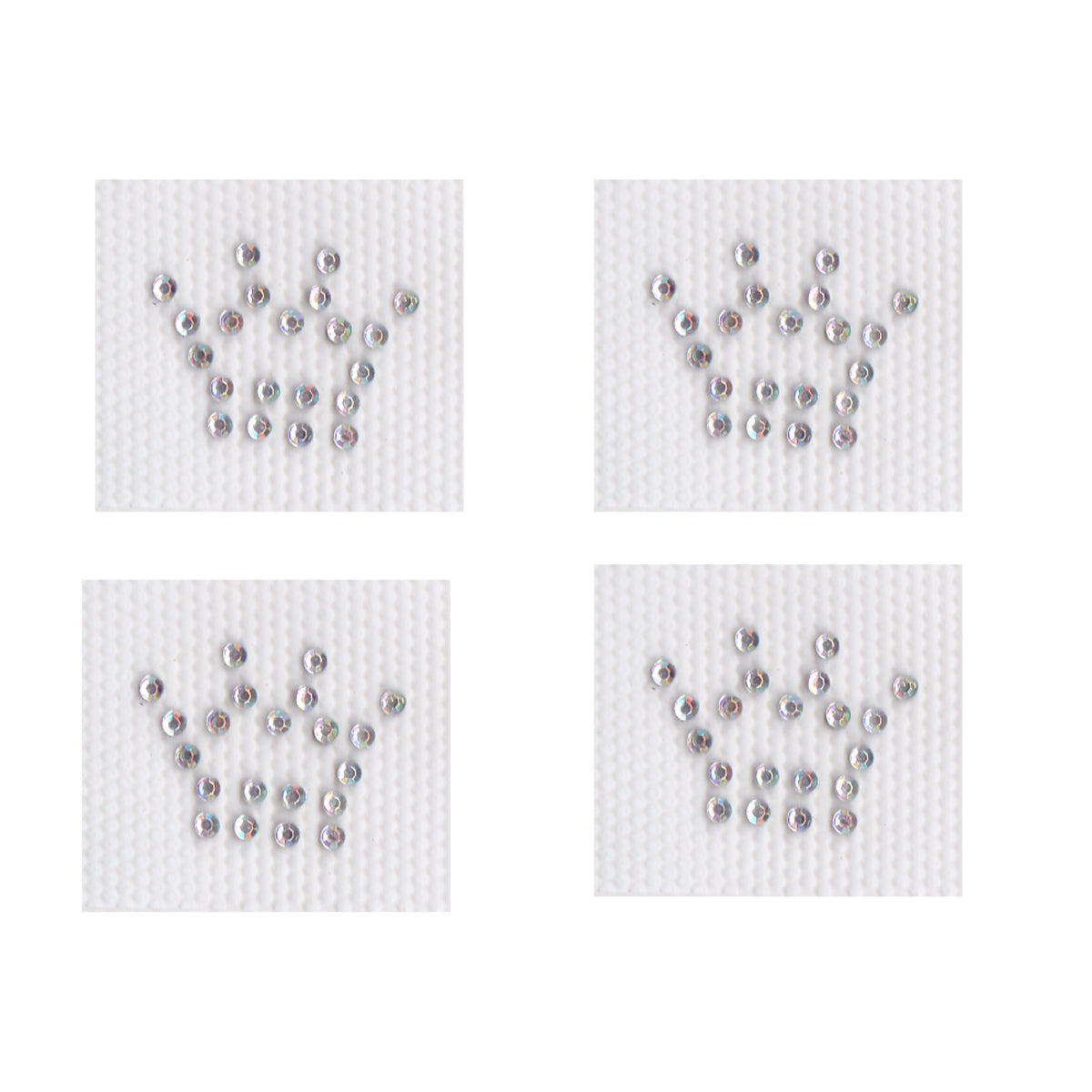 4 mini crowns -- 0.75" x 0.75" Available in 5 Colors