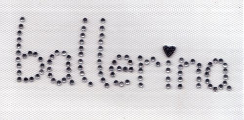 Ballerina Iron On Hot Fix Transfer Rhinestone