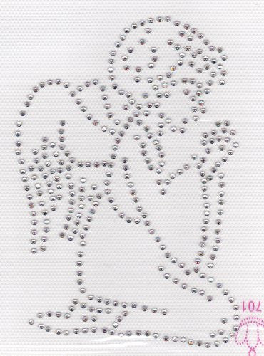 Angel Iron On Hot Fix Rhinestone Transfer