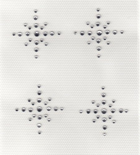 4 Small Snow Flakes  1 1/2" * 1 1/2" Available in 2 Colors