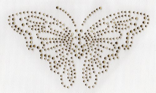 Butterfly Iron on Hot Fix Rhinestone Transfer