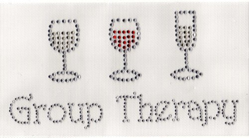 Group Therapy Iron On Hot Fix Transfer Rhinestone