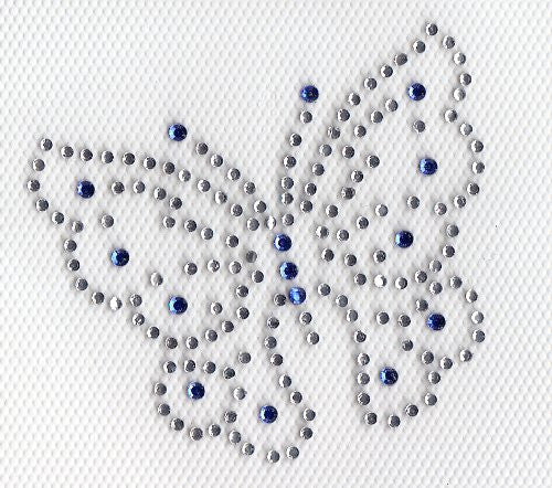 Butterfly Iron On Hot Fix Rhinestone Transfer