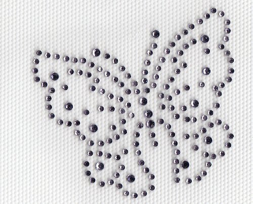 Butterfly Iron On Hot Fix Rhinestone Transfer