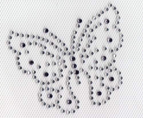 Butterfly Iron On Hot Fix Rhinestone Transfer