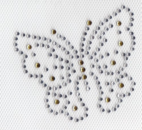 Butterfly Iron On Hot Fix Rhinestone Transfer