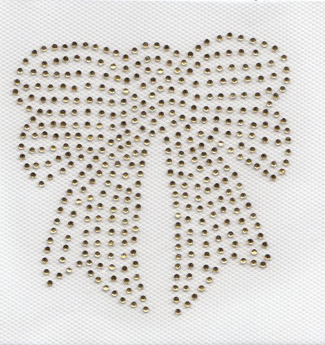 Bow Iron On Hot Fix Transfer Rhinestone