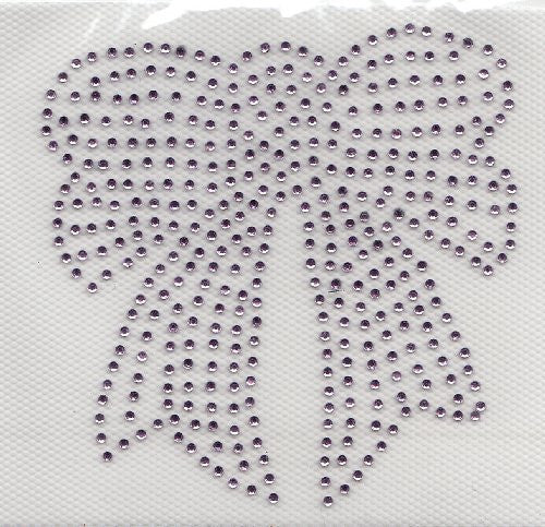 Bow Iron On Hot Fix Transfer Rhinestone