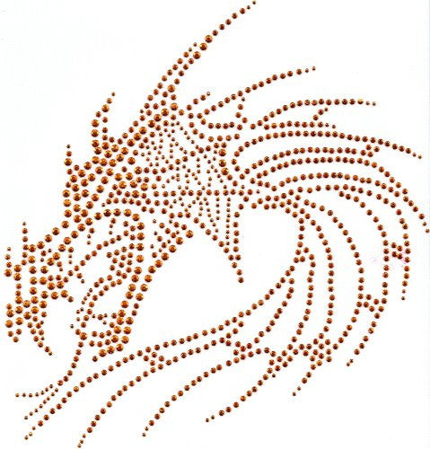 Dragon Iron On Hot Fix Transfer Rhinestuds
