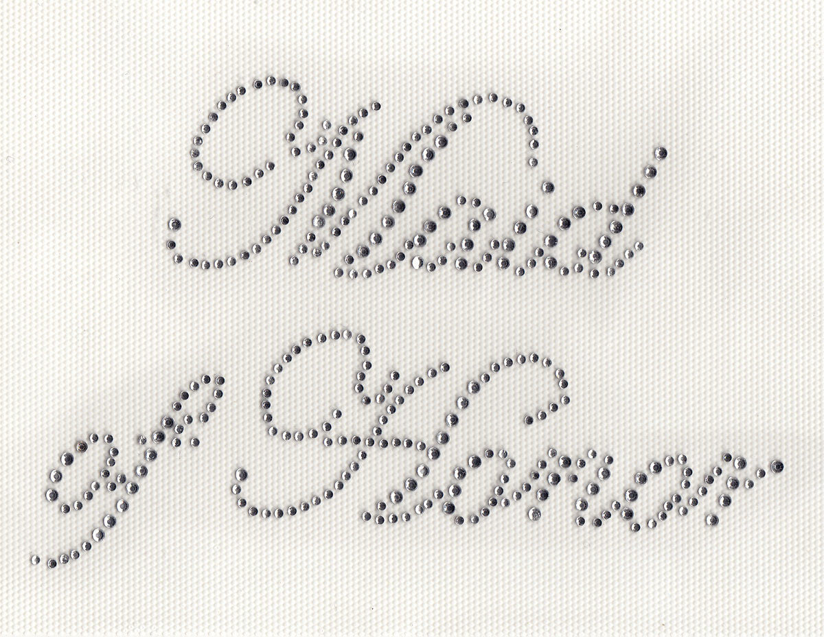Set of Bride, Maid of Honor, Bridesmaid Iron on Hot Fix Transfer Rhinestone